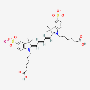 molecular formula C37H45KN2O10S2 B12361336 Sulfo-Cy5 diacid (potassium) 