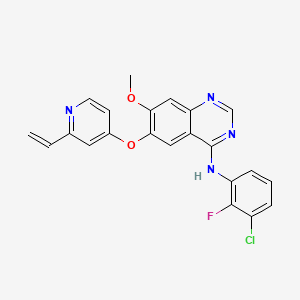 molecular formula C22H16ClFN4O2 B12361356 Egfr-IN-110 