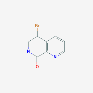 molecular formula C8H5BrN2O B12361359 5-bromo-5H-1,7-naphthyridin-8-one 