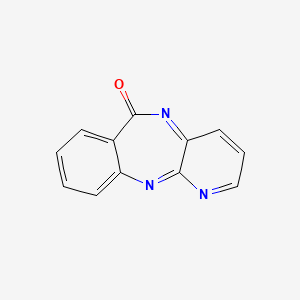 molecular formula C12H7N3O B12361365 6h-Pyrido[2,3-b][1,4]benzodiazepin-6-one 