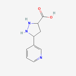 molecular formula C9H11N3O2 B12361369 3-pyridin-3-yl-1H-pyrazole-5-carboxylic acid hydrochloride 