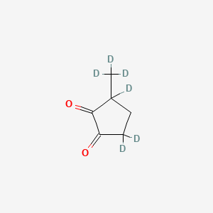 molecular formula C6H8O2 B12361373 3-Methylcyclopentane-1,2-dione-d6 