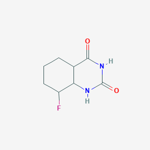 8-fluoro-4a,5,6,7,8,8a-hexahydro-1H-quinazoline-2,4-dione