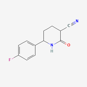 molecular formula C12H11FN2O B12361399 6-(4-Fluorophenyl)-2-oxopiperidine-3-carbonitrile 