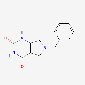 molecular formula C13H15N3O2 B12361407 6-benzyl-4a,5,7,7a-tetrahydro-1H-pyrrolo[3,4-d]pyrimidine-2,4-dione 