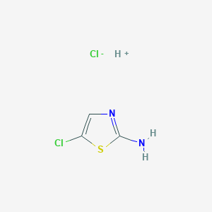 molecular formula C3H4Cl2N2S B12361419 2-Amino-5-chlorothiazole, hcl 