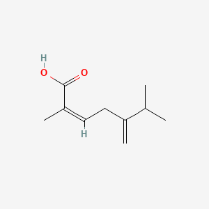 molecular formula C10H16O2 B1236142 cis-2-Methyl-5-isopropylhexa-2,5-dienoic acid CAS No. 65860-56-2