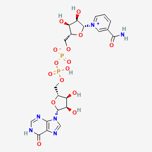 molecular formula C21H26N6O15P2 B12361425 Nicotinamide purin-6-ol-dinucleotide 