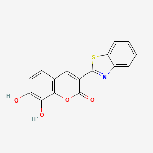 3-(1,3-Benzothiazol-2-yl)-7,8-dihydroxychromen-2-one