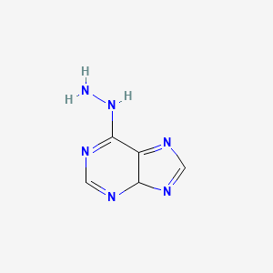 molecular formula C5H6N6 B12361458 4H-purin-6-ylhydrazine 