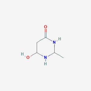 molecular formula C5H10N2O2 B12361462 6-Hydroxy-2-methyl-1,3-diazinan-4-one 