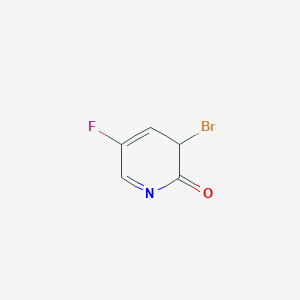 molecular formula C5H3BrFNO B12361488 3-bromo-5-fluoro-3H-pyridin-2-one 