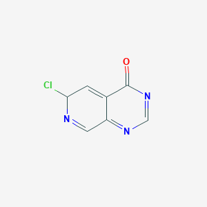 molecular formula C7H4ClN3O B12361500 6-chloro-6H-pyrido[3,4-d]pyrimidin-4-one 