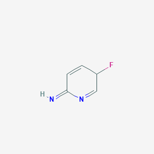 molecular formula C5H5FN2 B12361527 3-fluoro-3H-pyridin-6-imine 