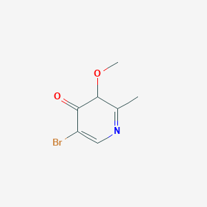 molecular formula C7H8BrNO2 B12361539 5-bromo-3-methoxy-2-methyl-3H-pyridin-4-one 