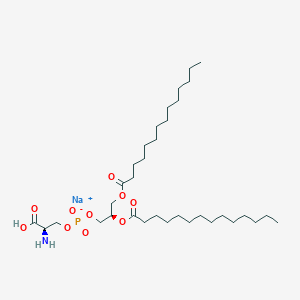 molecular formula C34H65NNaO10P B12361562 sodium;[(2R)-2-amino-2-carboxyethyl] [(2R)-2,3-di(tetradecanoyloxy)propyl] phosphate 