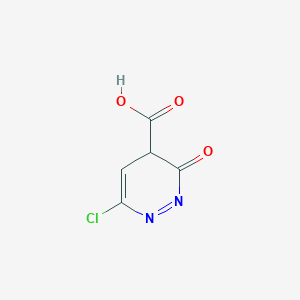 molecular formula C5H3ClN2O3 B12361578 6-chloro-3-oxo-4H-pyridazine-4-carboxylic acid 