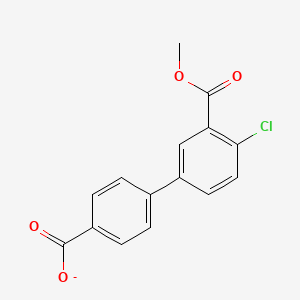 [1,1'-Biphenyl]-3,4'-dicarboxylic acid, 4-chloro-, 3-methyl ester