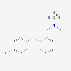 1-[2-(5-fluoropyridin-2-yl)sulfanylphenyl]-N-methyl-N-(111C)methylmethanamine