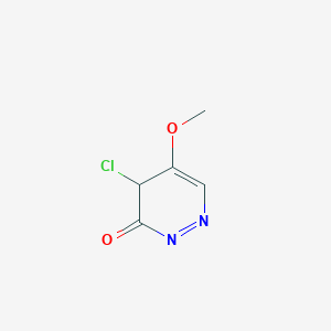 molecular formula C5H5ClN2O2 B12361622 4-chloro-5-methoxy-4H-pyridazin-3-one 