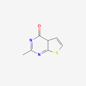 molecular formula C7H6N2OS B12361627 2-methyl-4aH-thieno[2,3-d]pyrimidin-4-one 