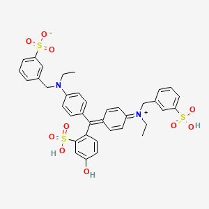 molecular formula C37H36N2O10S3 B12361655 Fast green FCF (free acid) 