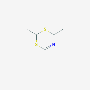 molecular formula C6H11NS2 B12361662 4H-1,3,5-Dithiazine, 2,4,6-trimethyl- 