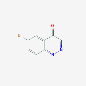 molecular formula C8H5BrN2O B12361673 6-bromo-6H-cinnolin-4-one 