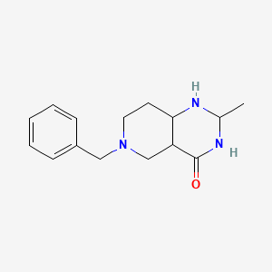 molecular formula C15H21N3O B12361702 6-Benzyl-2-methyl-1,2,3,4a,5,7,8,8a-octahydropyrido[4,3-d]pyrimidin-4-one 