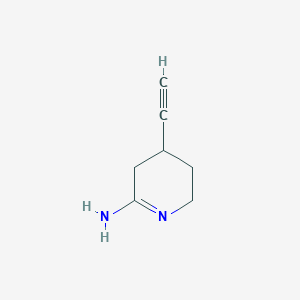 molecular formula C7H10N2 B12361739 4-Ethynyl-2,3,4,5-tetrahydropyridin-6-amine 