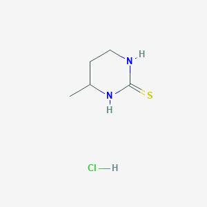 molecular formula C5H11ClN2S B12361760 4-Methyl-1,3-diazinane-2-thione;hydrochloride 