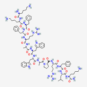 H-Lys-Lys-Phe-Phe-Arg-Ala-Trp-Trp-Ala-Pro-Arg-Phe-Leu-Lys-NH2