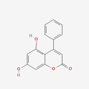 molecular formula C15H10O4 B1236179 5,7-Dihydroxy-4-phenylcoumarin CAS No. 7758-73-8
