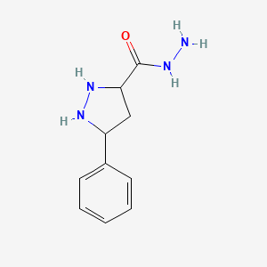 molecular formula C10H14N4O B12361807 5-Phenylpyrazolidine-3-carbohydrazide 