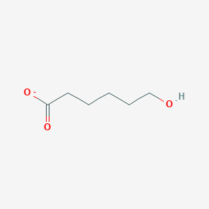 molecular formula C6H11O3- B1236181 6-Hydroxyhexanoate 