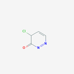 molecular formula C4H3ClN2O B12361812 4-chloro-4H-pyridazin-3-one 