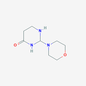 molecular formula C8H15N3O2 B12361820 2-Morpholin-4-yl-1,3-diazinan-4-one 