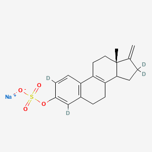 sodium;[(13S)-2,4,16,16-tetradeuterio-13-methyl-17-methylidene-6,7,11,12,14,15-hexahydrocyclopenta[a]phenanthren-3-yl] sulfate