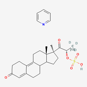 molecular formula C27H35NO6S B12361890 Trimegestone sulfate pyridinium salt-13C,d3 