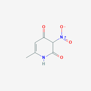 molecular formula C6H6N2O4 B12361910 6-methyl-3-nitro-1H-pyridine-2,4-dione 