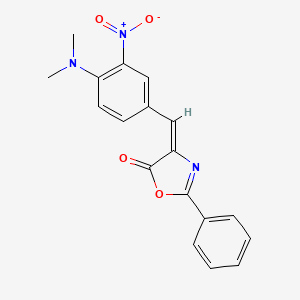 5(4H)-Oxazolone, 4-((4-(dimethylamino)-3-nitrophenyl)methylene)-2-phenyl-