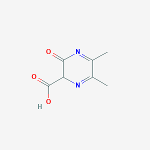 molecular formula C7H8N2O3 B12361943 5,6-dimethyl-3-oxo-2H-pyrazine-2-carboxylic acid 