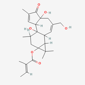 molecular formula C25H34O6 B1236199 12-Deoxy-phorbol-13-tiglate CAS No. 28152-96-7