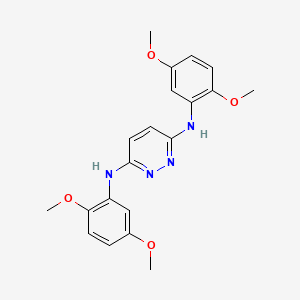 molecular formula C20H22N4O4 B1236200 N3,N6-双(2,5-二甲氧基苯基)哒嗪-3,6-二胺 