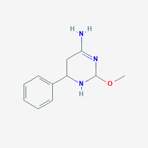 molecular formula C11H15N3O B12362016 2-Methoxy-6-phenyl-1,2,5,6-tetrahydropyrimidin-4-amine 