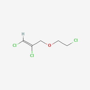molecular formula C5H7Cl3O B1236202 3-(2-Chloroethoxy)-1,2-dichloropropene CAS No. 84987-77-9