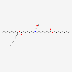 molecular formula C43H85NO5 B12362028 nonyl 8-[(7-heptadecan-9-yloxy-7-oxoheptyl)-(2-hydroxyethyl)amino]octanoate 