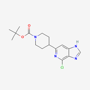 molecular formula C16H21ClN4O2 B12362052 tert-butyl4-(4-chloro-3aH-imidazo[4,5-c]pyridin-6-yl)piperidine-1-carboxylate 