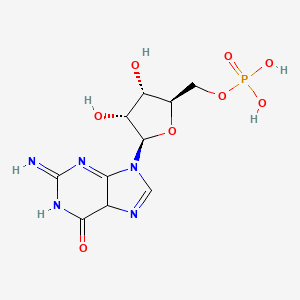 molecular formula C10H14N5O8P B12362059 [(2R,3S,4R,5R)-3,4-dihydroxy-5-(2-imino-6-oxo-5H-purin-9-yl)oxolan-2-yl]methyl dihydrogen phosphate 