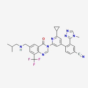 molecular formula C32H29F3N8O B12362102 Cbl-b-IN-20 